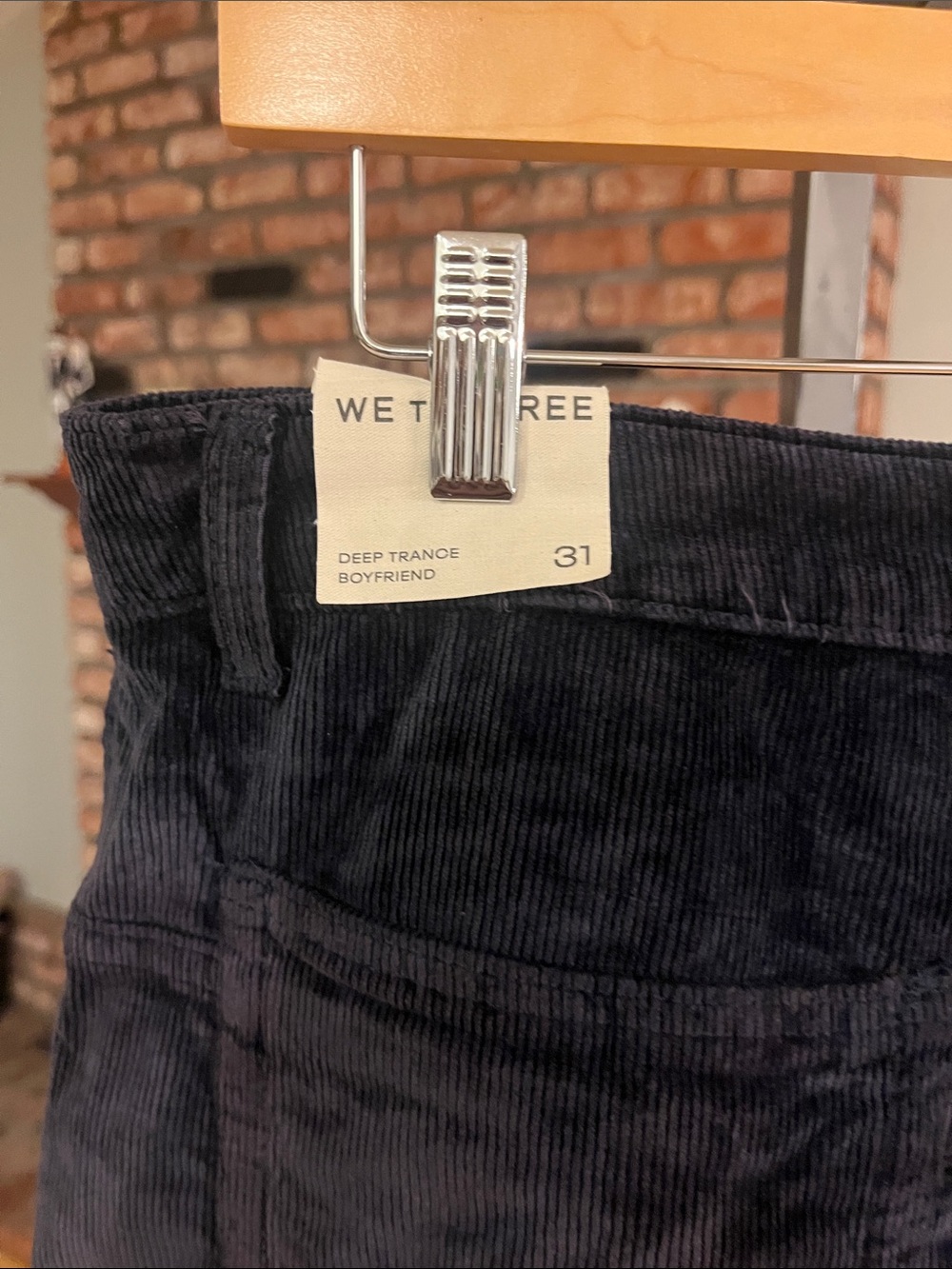 We The Free $128 NWOT Corduroy Deep Trance Dropped Boyfriend Jean - Picture 4 of 4